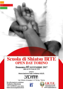 scuola di shiatsu irte Torino  open day